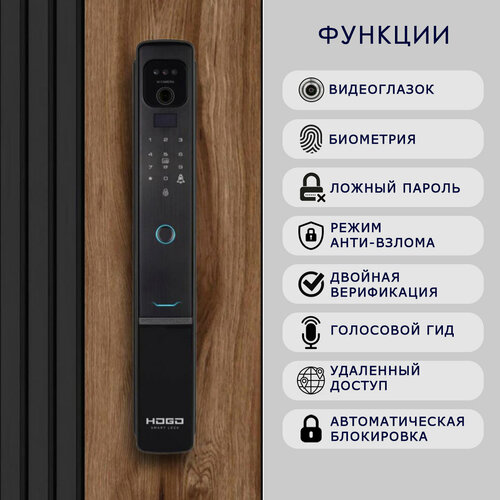 Электронный биометрический смарт замок на входную дверь Hogo V-05