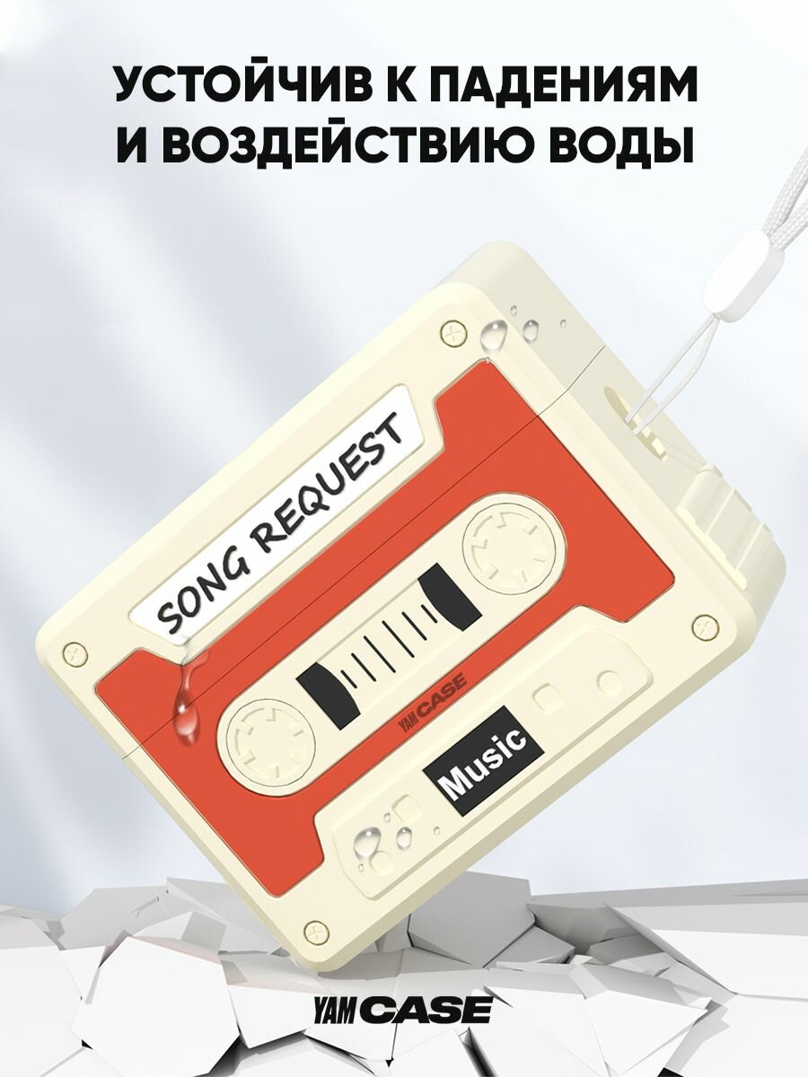 Чехол для наушников Apple AirPods Pro, Pro 2, силиконовый c карабином — фото 1