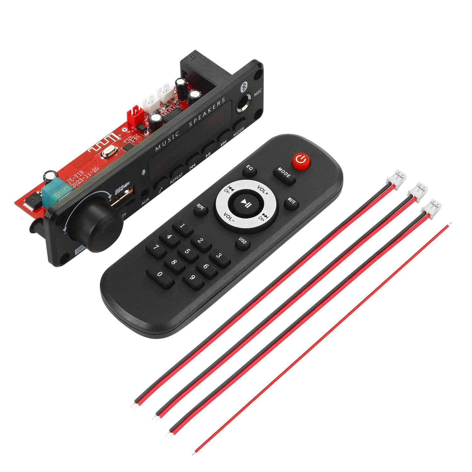 Bluetooth декодер для авто 50 Вт, Big remote control