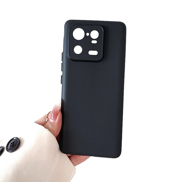 Чехол матовый для Xiaomi 13 Pro (Сяоми 13 Про), черный