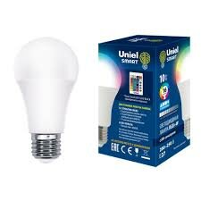 LED-A60-10W/RGB/E27/REG PLS21WH Лампа светодиодная с ИК сенсором. Форма 