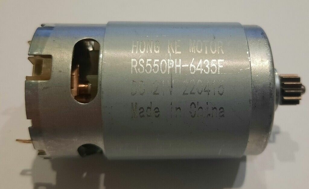 Двигатель 18V-21V с шестерней 12 зубов для шуруповерта — фото 1