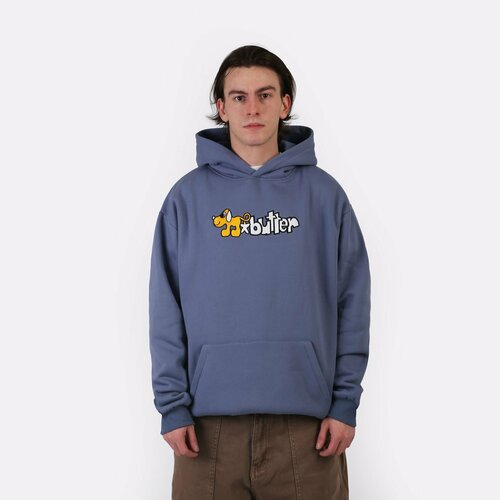 фото Толстовка butter goods pooch pullover hood, размер 2xl, , синий