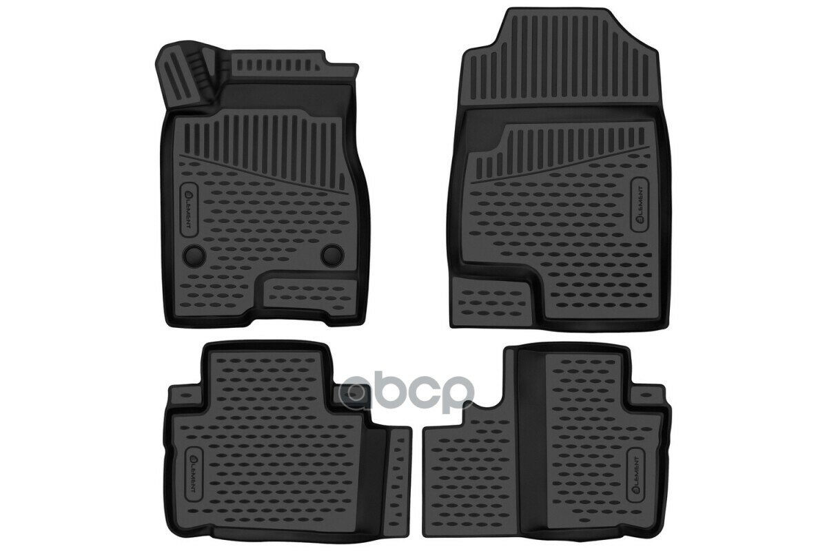 Коврики 3D В Салон Подходят Для Haval M6 2023-, 4Шт. (Полиуретан) / Хавал М6 ELEMENT арт. ELEMENT3DAN0465210k
