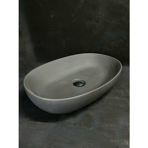 Раковина накладная из бетона Dauri DS-7 серая