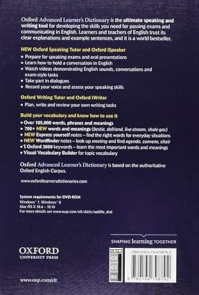 Oxford Advanced Learner's Dictionary. 9th Edition. International Student's edition with DVD-ROM — фото 1