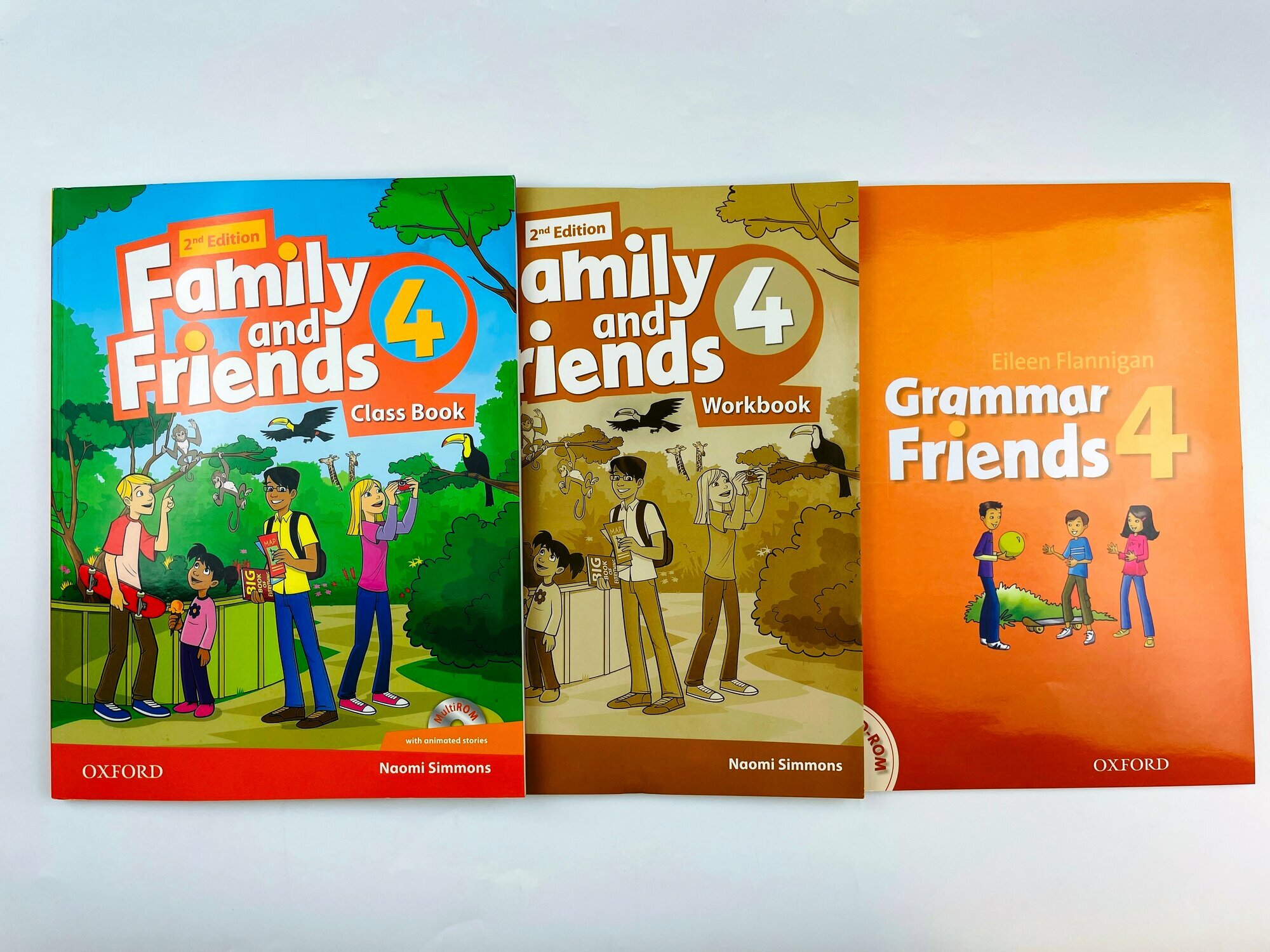 Family and Friends 4 Class Book + Workbook + DVD+ Grammar friends 4