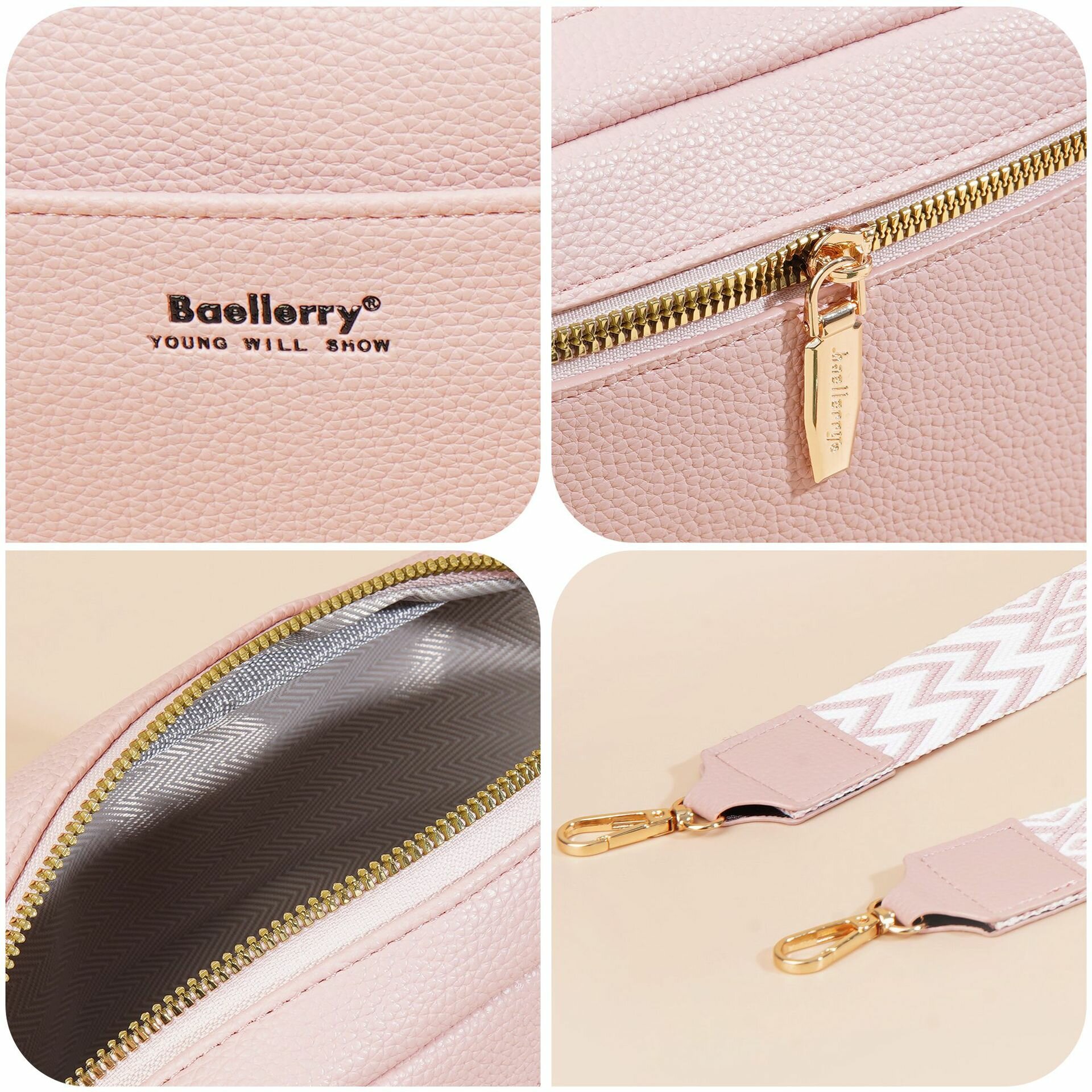 Сумка кросс-боди baellerry, фактура гладкая, черный . — фото 1