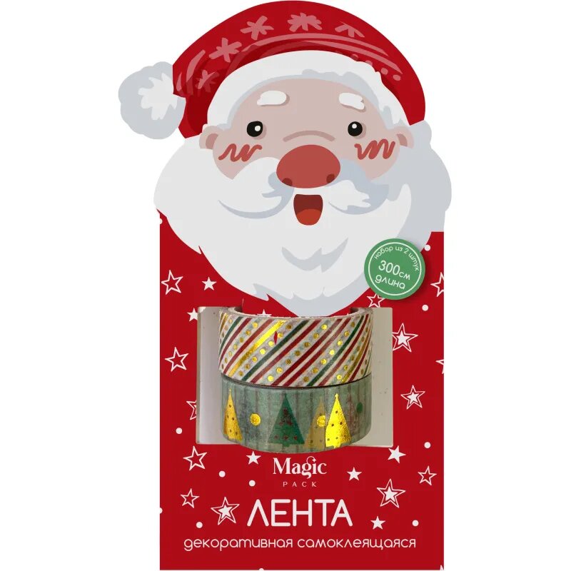 Набор Лента декоративная самоклеящаяся Magic Time300x15см 2шт/уп НГ91079 Magic Pack 1929393
