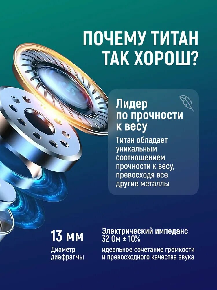 Наушники Breeks, беспроводные, шумоподавление, Bluetooth 5.3, черный матовый — фото 1