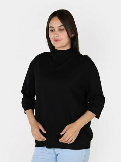 Водолазка , размер One Size, черный — фото 1