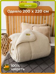 Одеяло шерстяное 1,5 спальное холти теплое зимнее для сна Оксфорд (140*205)