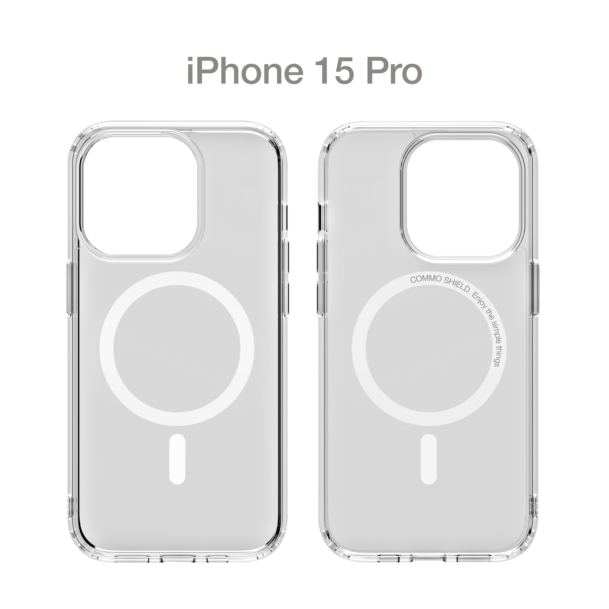 Прозрачный чехол COMMO Shield Case для iPhone 15 Pro, с поддержкой беспроводной зарядки