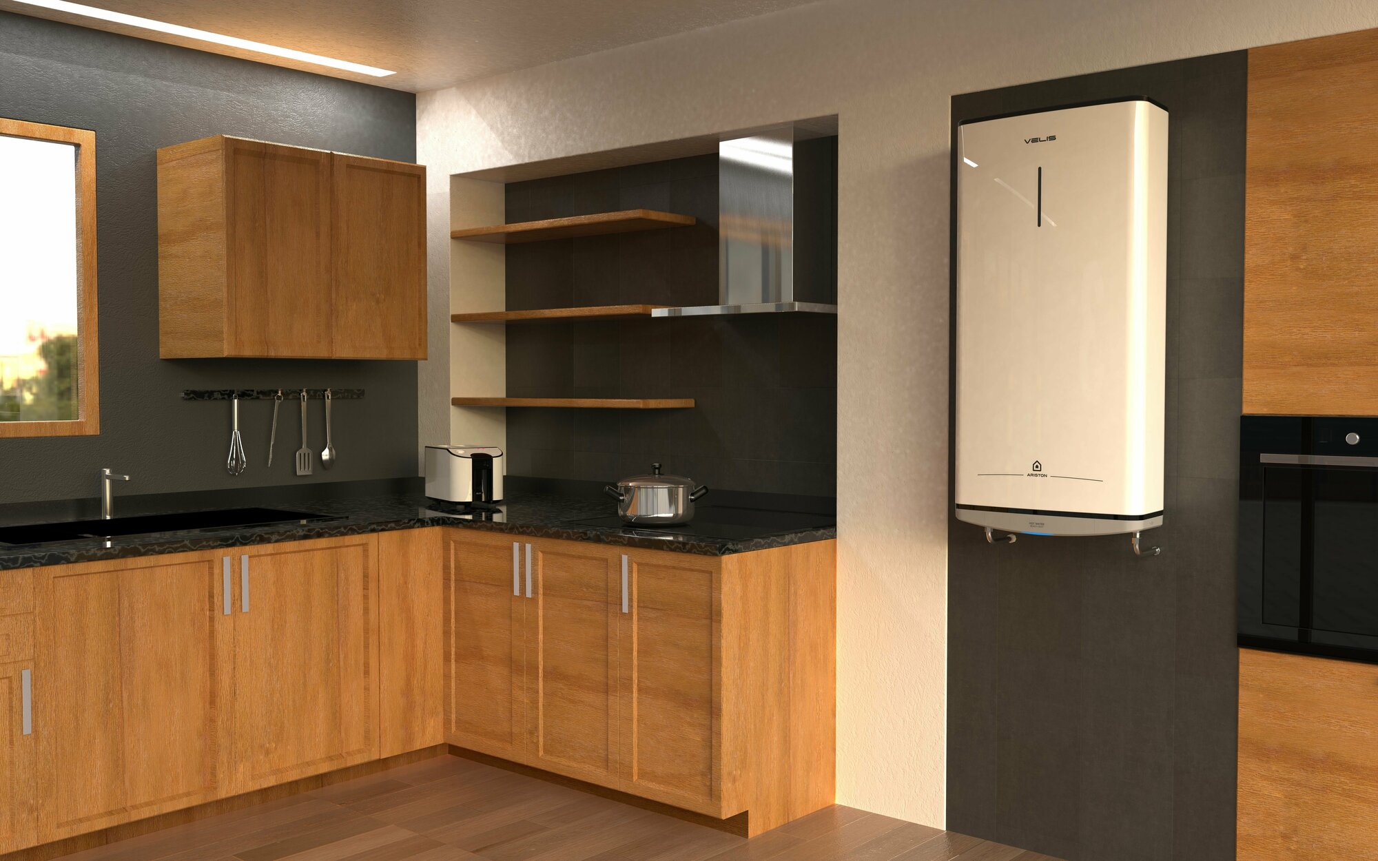 Электроводонагреватель накопительный Ariston Velis Style Inox R 80 2,4 кВт вертикальный, 80 л, нержавеющая сталь - фото №6
