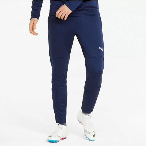 фото Брюки puma teamfinal training pants peacoat-smoked, размер xl, синий