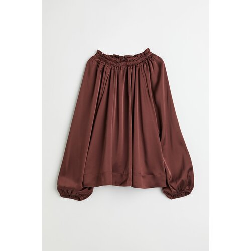 Блуза  H&M, размер S, коричневый