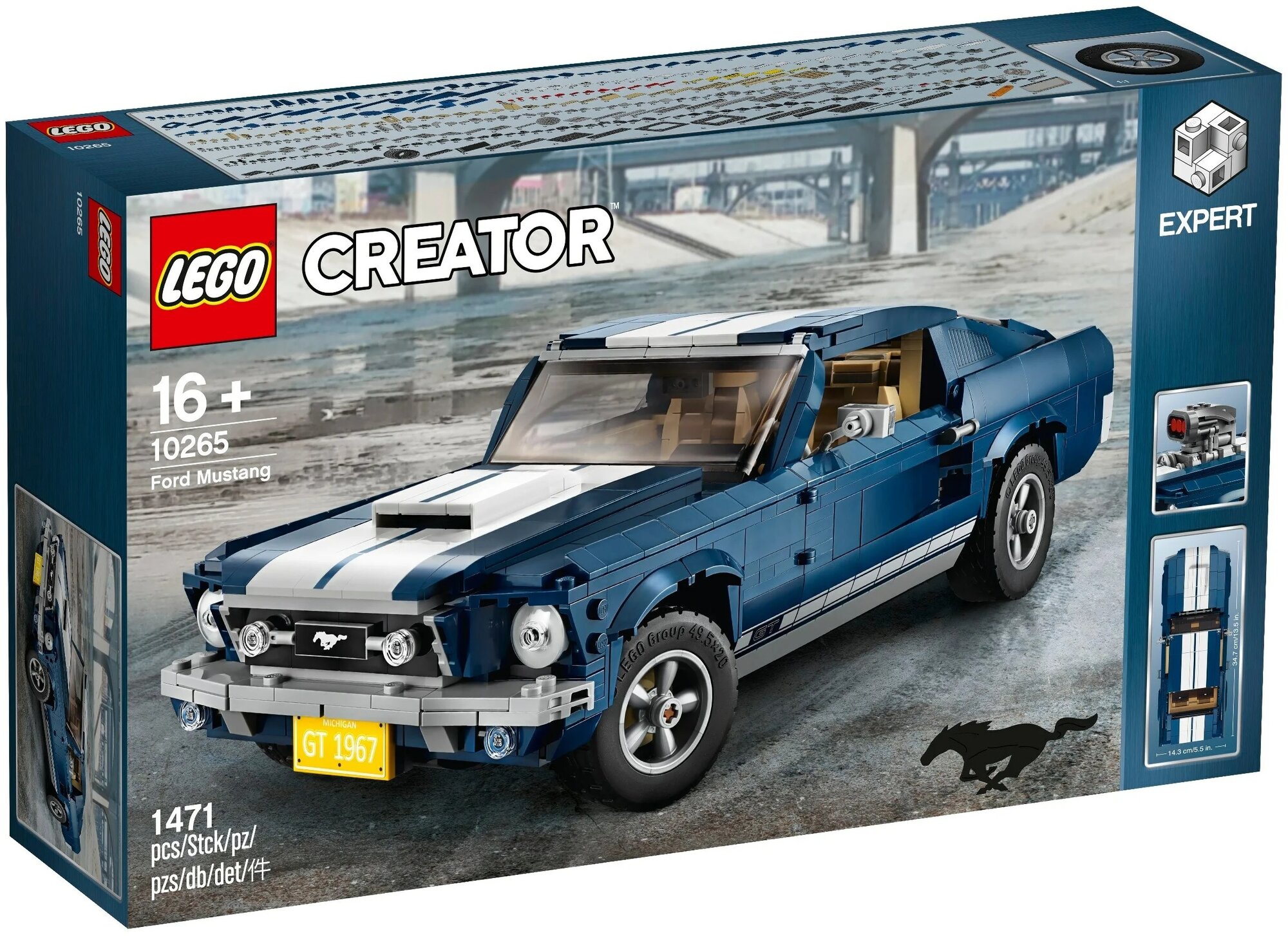 Конструктор LEGO Creator 10265 Форд Мустанг, 1471 дет.
