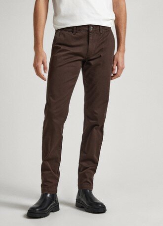 Брюки Pepe Jeans, размер 38/32, коричневый