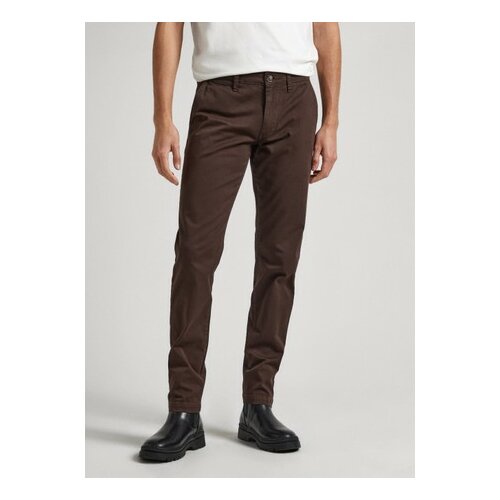 фото Брюки pepe jeans, размер 40/32, коричневый