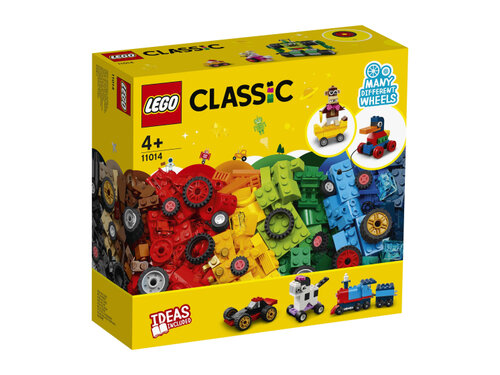 Конструктор LEGO Classic 11014 Кубики и колёса, 653 дет.