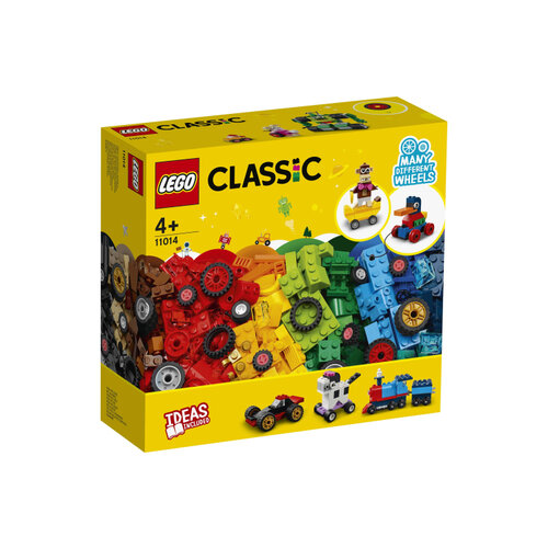 Конструктор LEGO Classic 11014 Кубики и колёса, 653 дет.