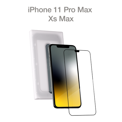 Защитное стекло с аппликатором COMMO для Apple iPhone 11 Pro Max / Apple iPhone Xs Max, прозрачное