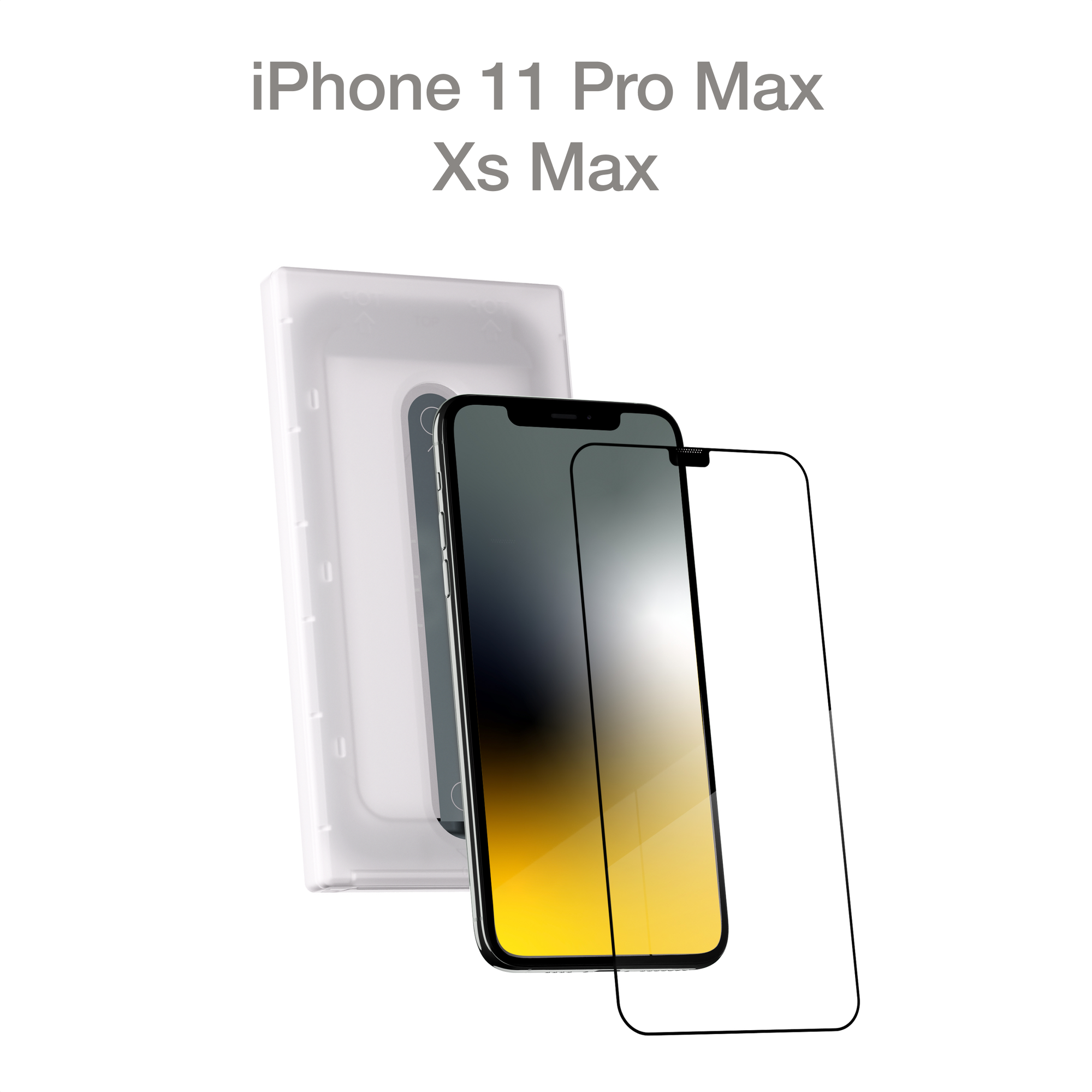 Защитное стекло COMMO для Apple iPhone 11 Pro Max / Apple iPhone Xs Max с аппликатором