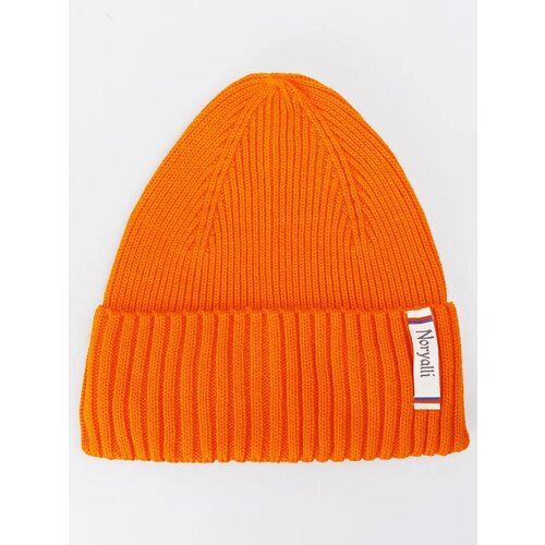 фото Шапка бини noryalli, размер onesize, оранжевый