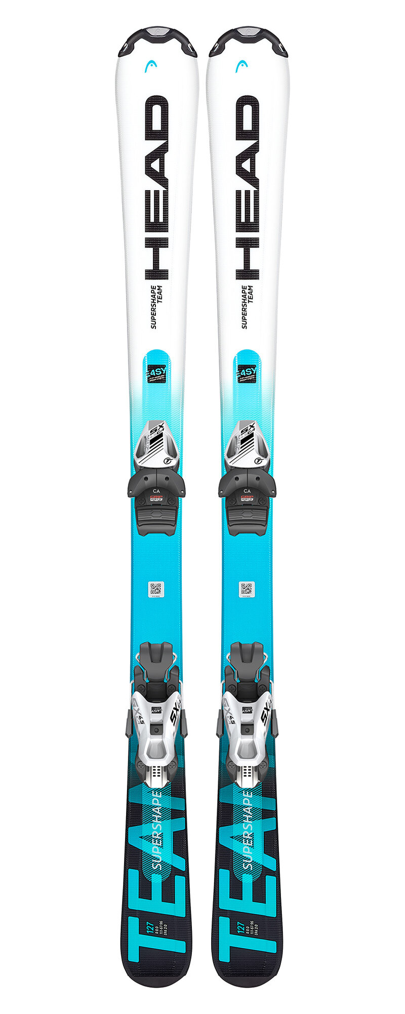 Горные лыжи детские с креплениями HEAD Supershape Team Easy +SX 4.5 GW