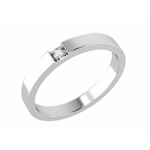 Кольцо POKROVSKY кольцо из серебра 0101635-00775 0101635-00775 серебро, 925 проба, родирование, размер 19, бесцветный