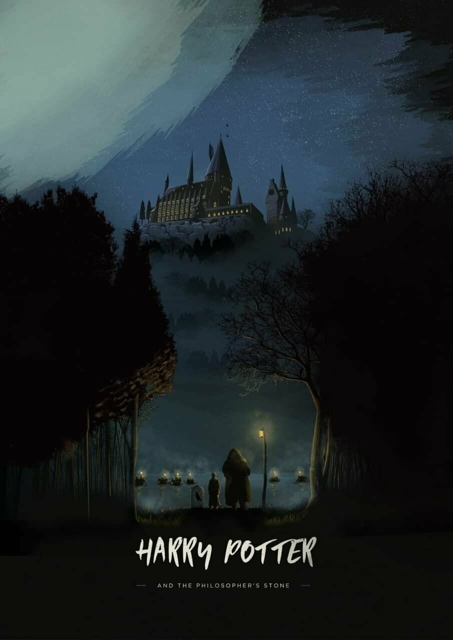 Плакат постер на бумаге Гарри Поттер и философский камень (Harry Potter and the Sorcerers Stone 2001г). Размер 42 х 60 см