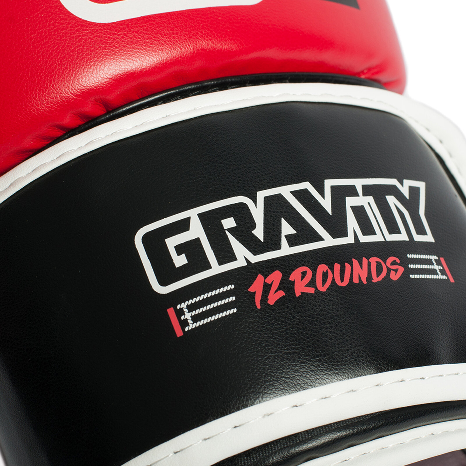 Перчатки для бокса Gravity, искусственная кожа, красные, 8 унций