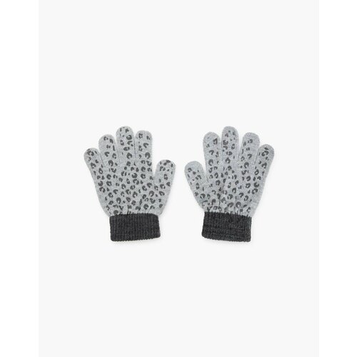 фото Перчатки gloria jeans, размер 2-5л, черный, серый