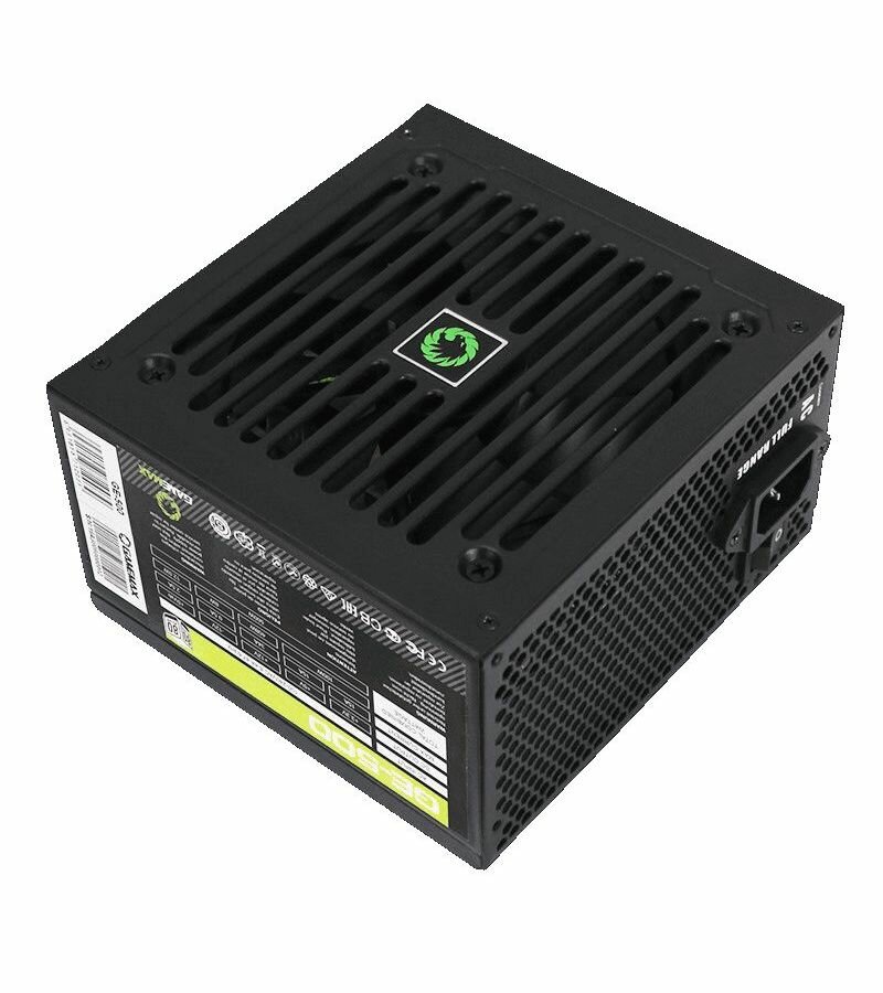 Блок питания GameMax GE ECO GAMER GE-500 500 Вт (черный, 500W, ATX V2.3, 24+4+4 pin, 1x6/8 pin, fan 120mm, PFC, 80+) — фото 8