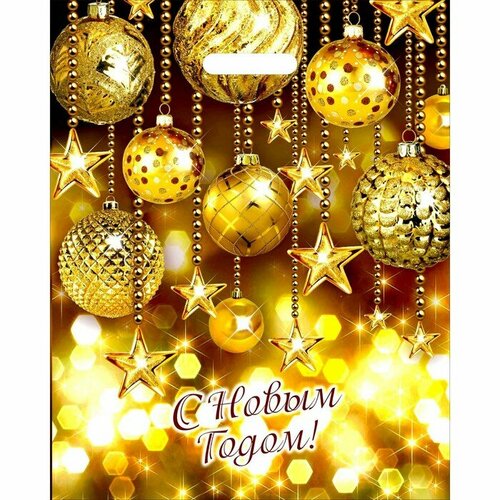 Пакет Вечеринка полиэтиленовый с вырубной ручкой 38х47 см 60 мкм набор 5 штук 601₽