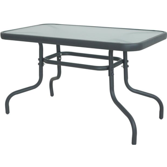 Стол Garden Story к набору Марсель арт. SC-089 90х50см (каркас черный столешница прозрачная)