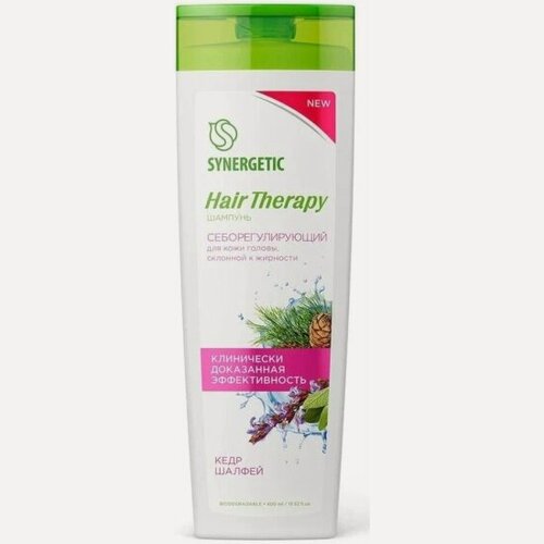 Изображение товара Шампунь для волос Synergetic Hair therapy Себорегулирующий, 400 мл