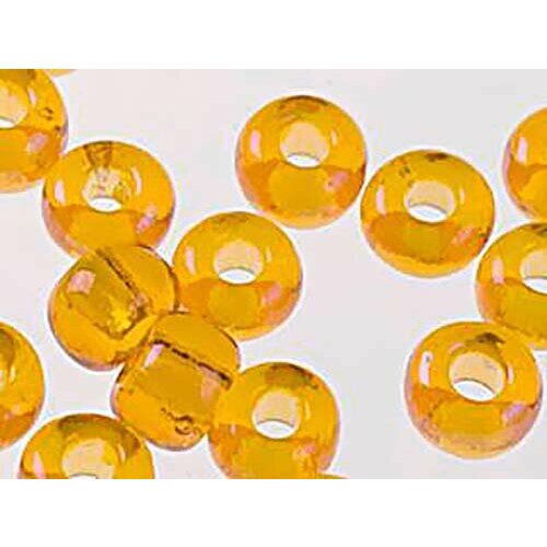 Бисер Preciosa 81060 Прозрачный желто-оранжевый радужный 100 23 мм 5 г цена за 2 уп 328₽
