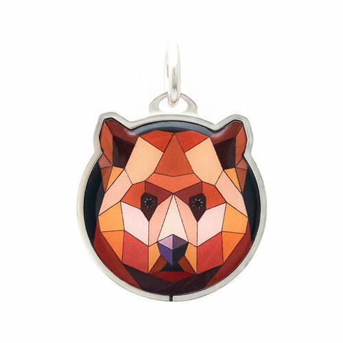 Платежный шарм Artpayments Шарм Мозайка серебро с полимером Tinkoff Pay, серебро, 925 проба, полимерная глина