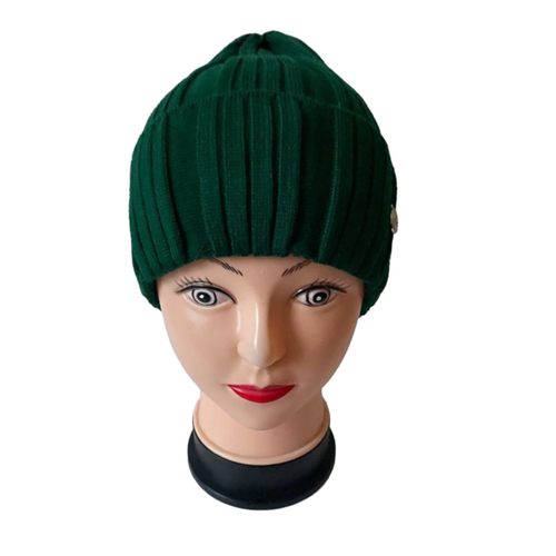 Шапка бини , размер 54/57, зеленый шапка демисезонная размер 50 зеленый