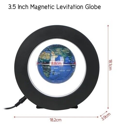 Парящий глобус, левитирующий глобус, Магнитный левитационный плавающий глобус, от сети