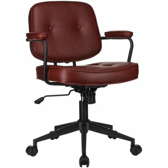 Кресло руководителя Riva Design CHESTER W-221 Бургунди (LFP3-05) экокожа 60*65*82-104