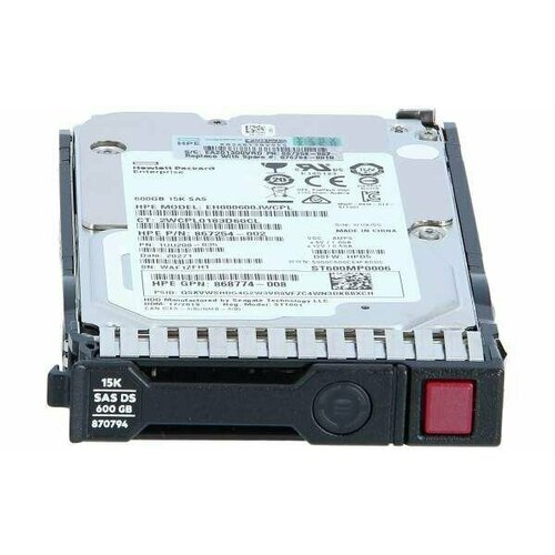 Жесткий диск HPE 870757-B21 870794-001 EH000600JWKTP 880152-002 868774-008 0B31728 600GB 12G SAS 15K SFF SC ENT HDD 2800000₽
