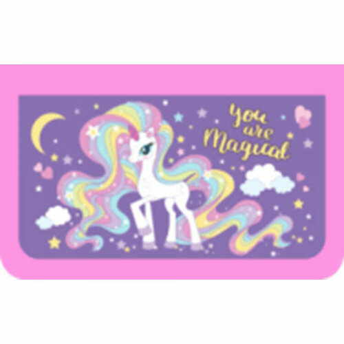 Пенал 1 отделение (лист-арт) Радужный единорог 190*90 ламинат арт П1с-25-226