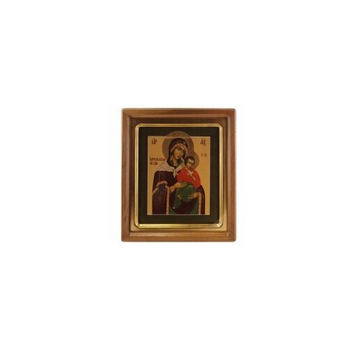Икона живописная в киоте БМ Цареградская 31х35 #87796