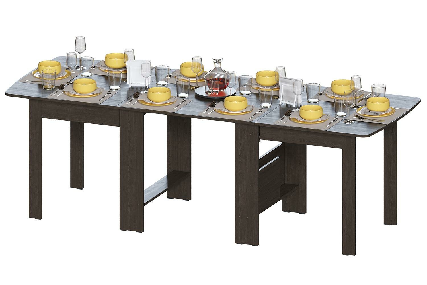 Стол-книжка раздвижной Hoff СТК-7В 342(240)х785х865 см цвет венге