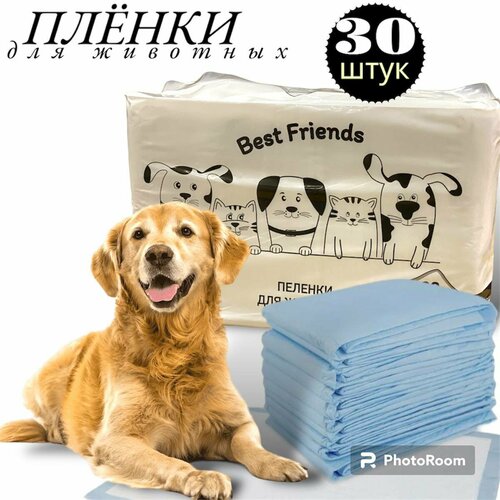 Одноразовые пелёнки для собак Best Friends 60x40, 30 штук