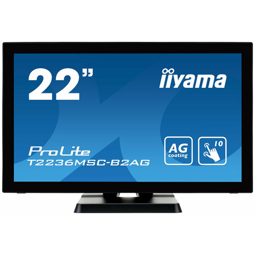 Монитор Iiyama 215 ProLite T2236MSC-B2AG черный VA LED 169 DVI HDMI MM матовая 250cd 178гр178гр 1920x1080 VGA FHD USB Touch 58кг 5804100₽