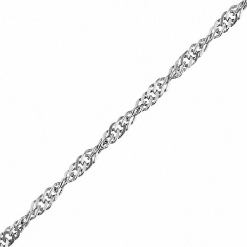 Цепь Московский цепевязальный завод, белое золото, 585 проба, длина 40 см, средний вес 1.65 г