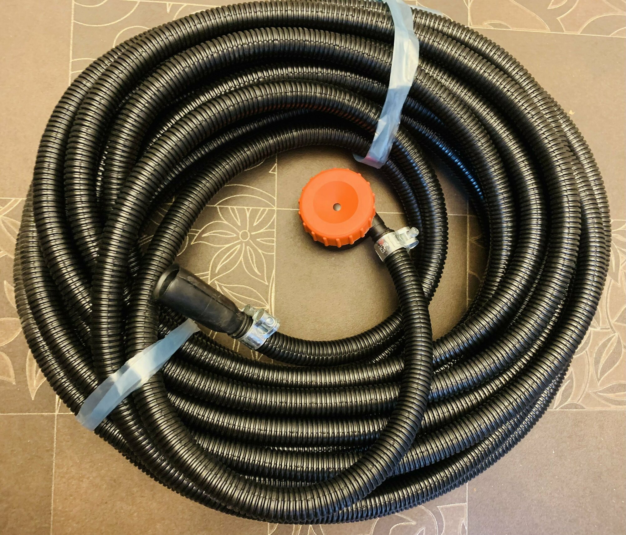 Набор для полива №1 (Шланг Гофра 20м + дождеватель Жук (улитка)) — фото 1